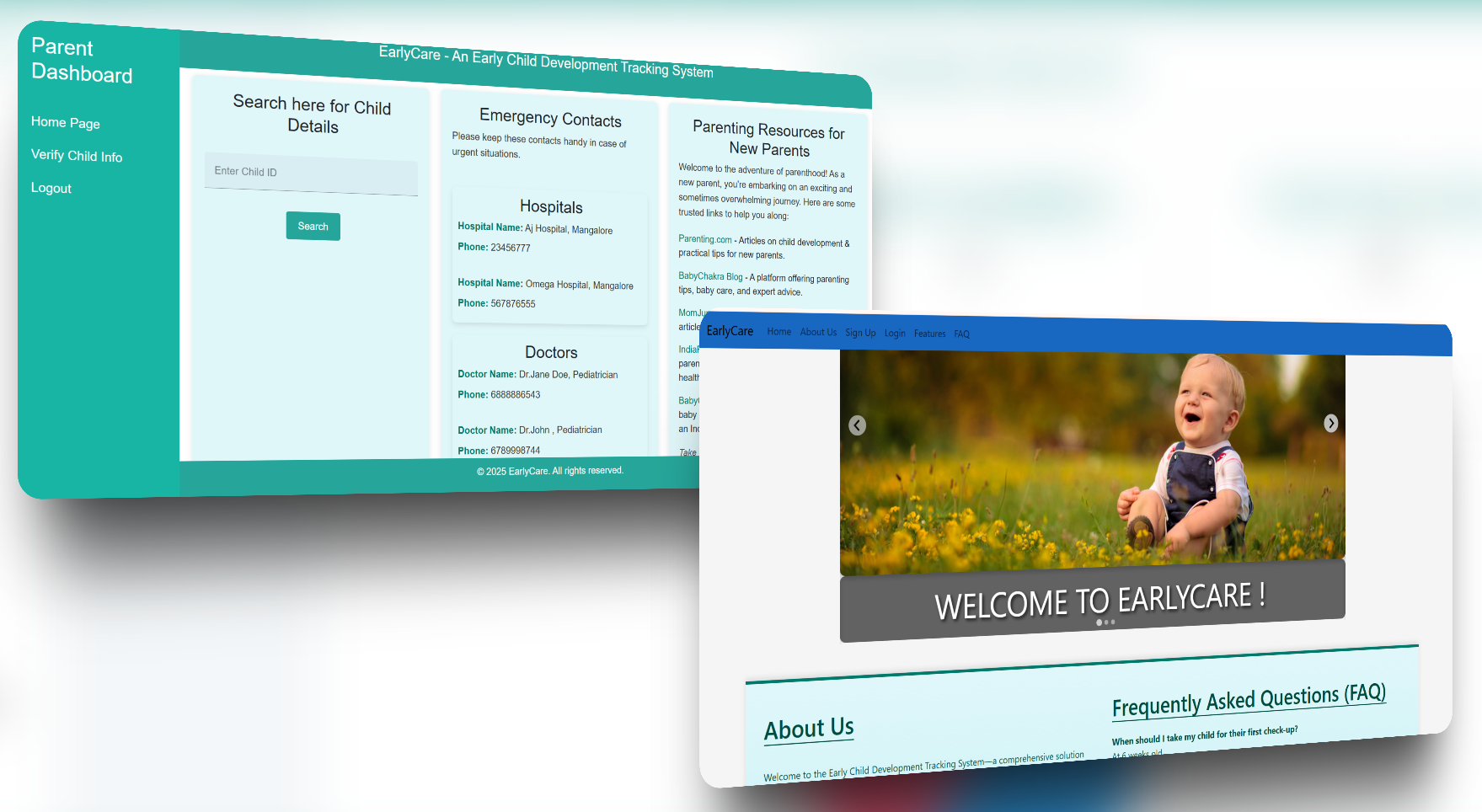 EarlyCare   project screenshot