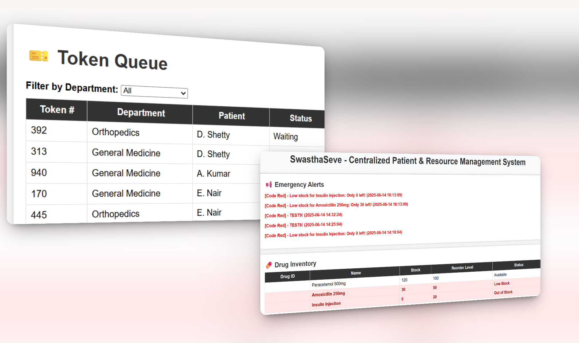SwasthaSeve project screenshot